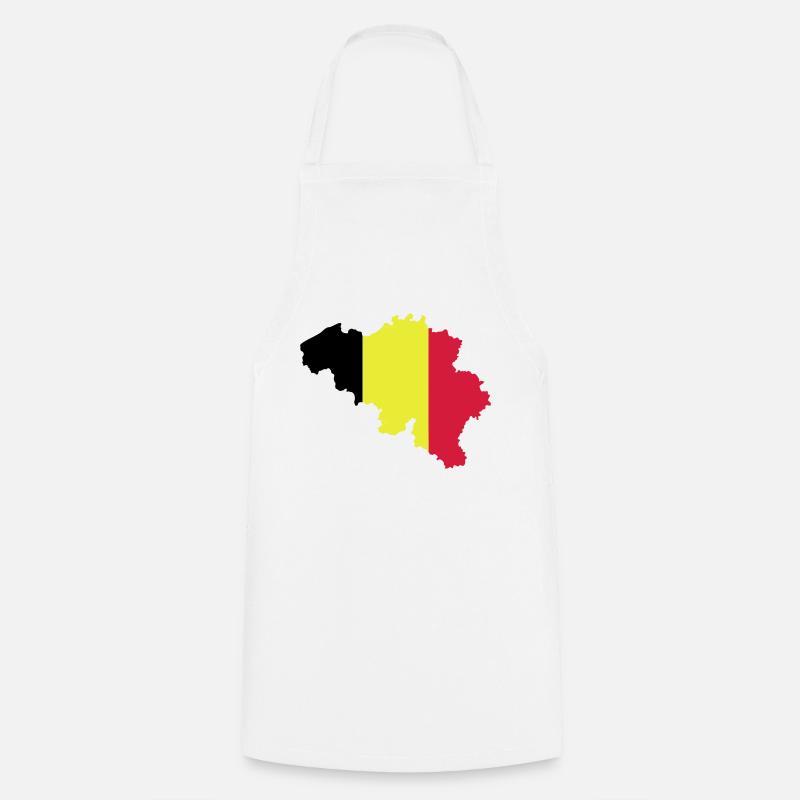 Belgique - Tablier de cuisine - blanc