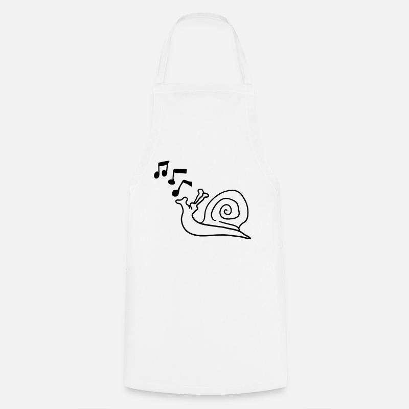 whistling_snail - Kochschürze - Weiß