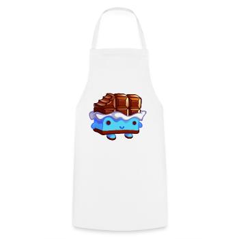 Chocolator.png - Tablier de cuisine - blanc - Devant - AI Model Male 185 dark (185cm)