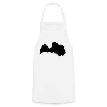 Lettonie Lettonie - Tablier de cuisine - blanc - Devant - AI Model Male 185 dark (185cm)