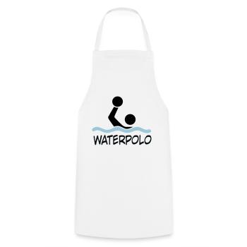 waterpolo4 - Cooking Apron - white - Front - AI Model Male 185 dark (185cm)