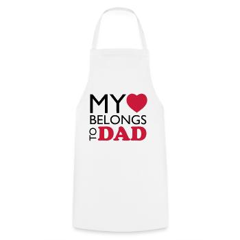 MHBT DAD - Cooking Apron - white - Front - AI Model Male 185 dark (185cm)