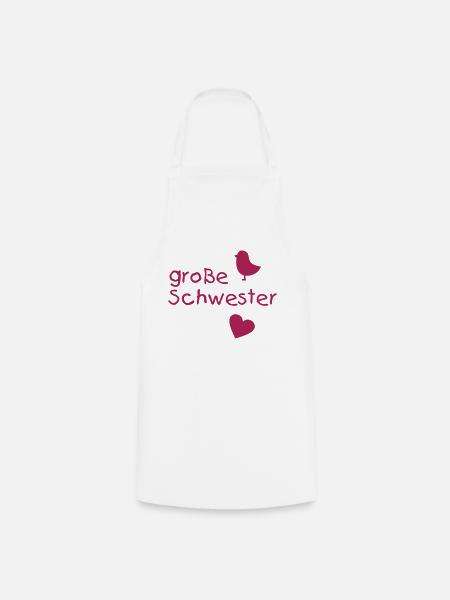 Große Schwester - Kochschürze - Weiß