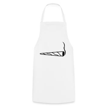 cannabis clipart logo chanvre weed cannabis kiffen kiffe - Tablier de cuisine - blanc - Devant - AI Model Male 185 dark (185cm)