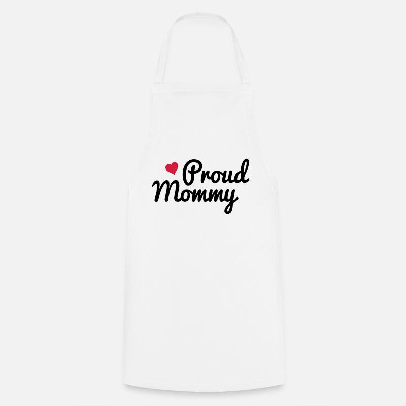 Proud Mommy - Cooking Apron - white