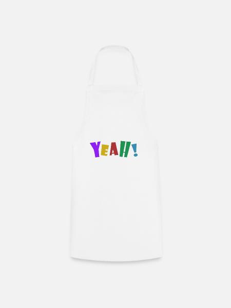 YEAH! - Kochschürze - Weiß