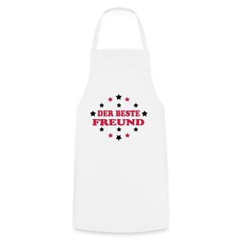 Der beste freund - Cooking Apron - white - Front - AI Model Male 185 dark (185cm)