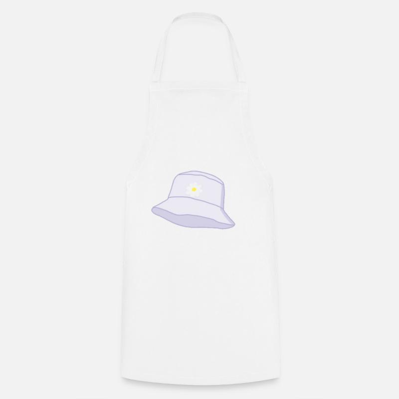 Bob with a flower - Cooking Apron - white