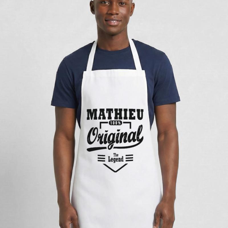 MATHIEU personalized gift first name Mathieu Cooking Apron
