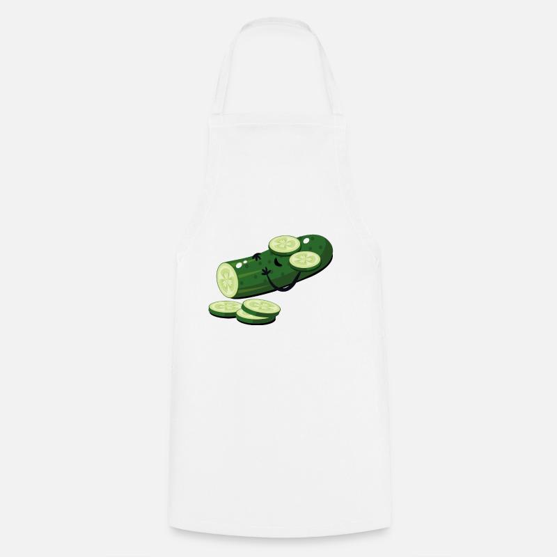 concombre - Tablier de cuisine - blanc