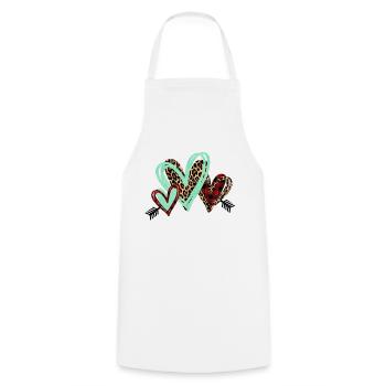 CORAZON ANIMAL PRINT - Cooking Apron - white - Front - AI Model Male 185 dark (185cm)