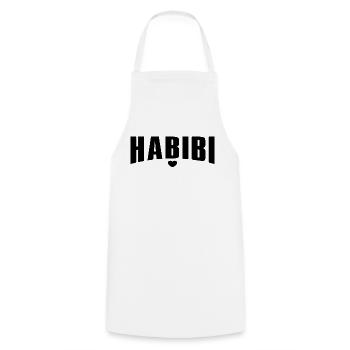 Habibi - Valentinstag Liebe Geschenkidee - Kochschürze - Weiß - Vorne - AI Model Male 185 dark (185cm)