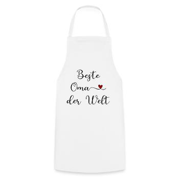 Best grandma in the world - Cooking Apron - white - Front - AI Model Male 185 dark (185cm)