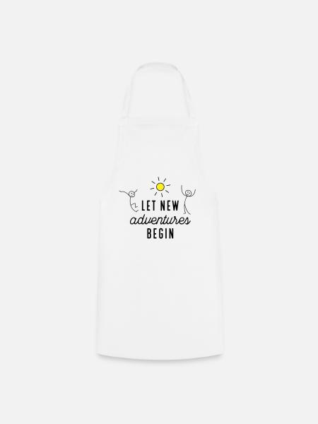 Aventure ou nouveau départ - Tablier de cuisine - blanc