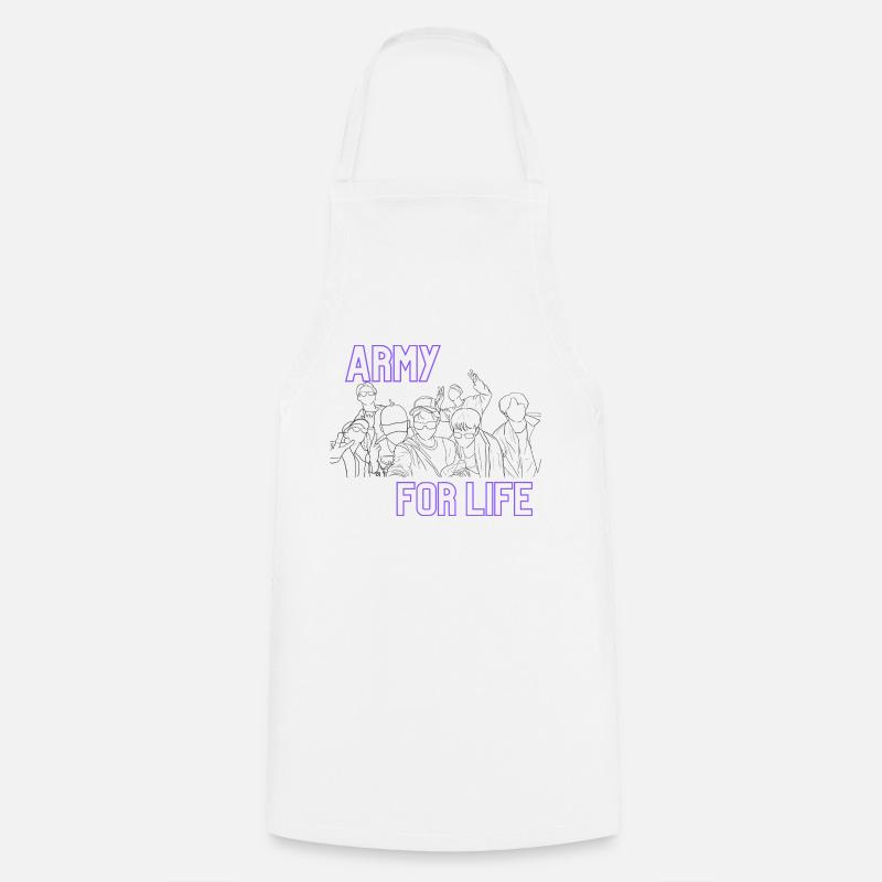 Army for life - Tablier de cuisine - blanc