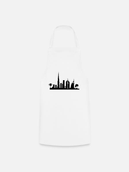 dubai skyline - Kochschürze - Weiß