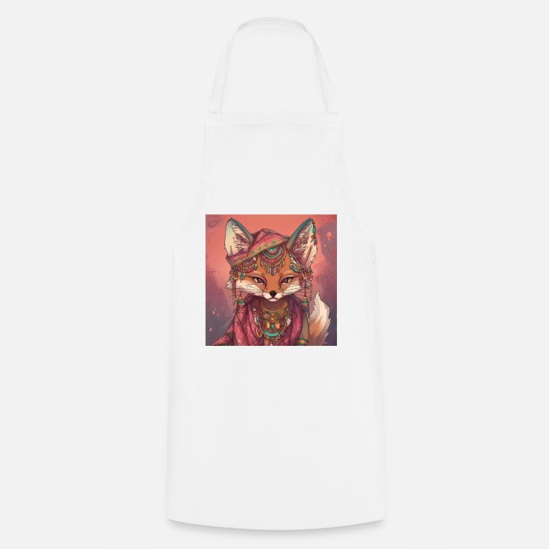 Fuchs Kunst - Kochschürze - Weiß