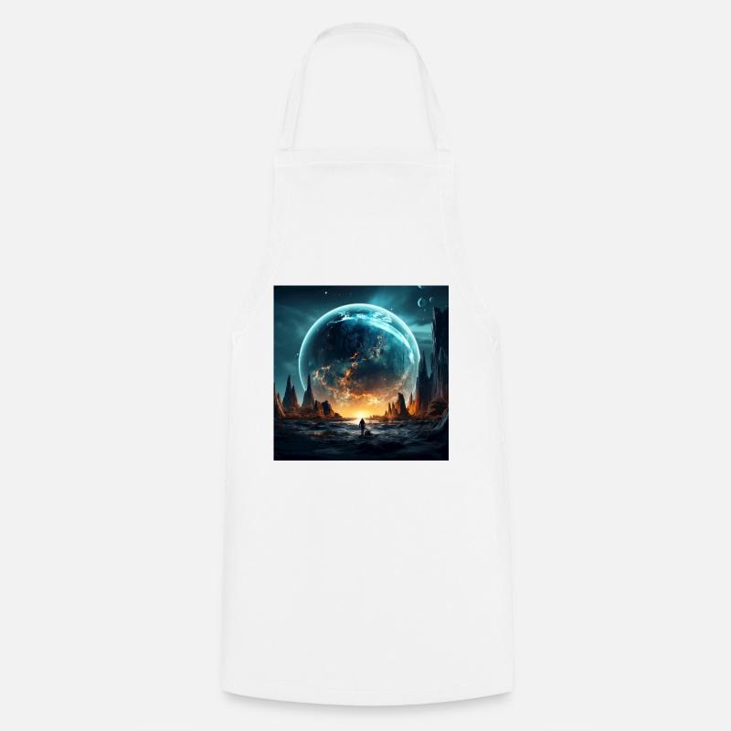 Galatic collision - Cooking Apron - white