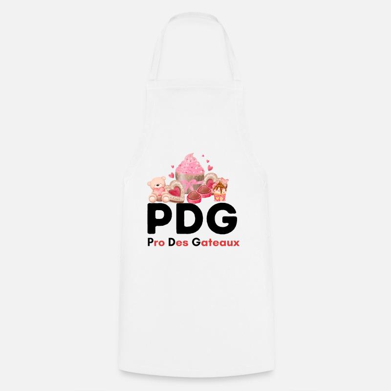Pro Des Gateaux - Tablier de cuisine - blanc