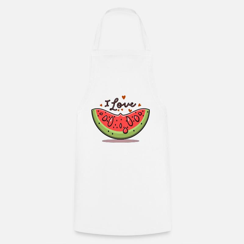 WASSERMELONE - Kochschürze - Weiß