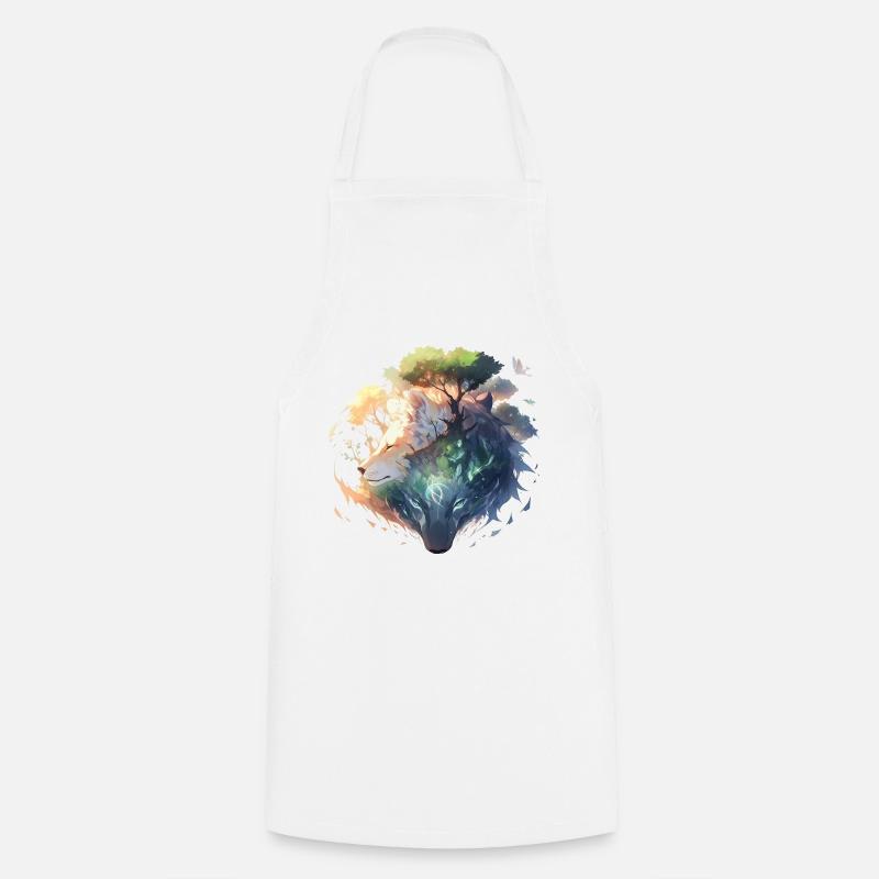 Wolves - Cooking Apron - white