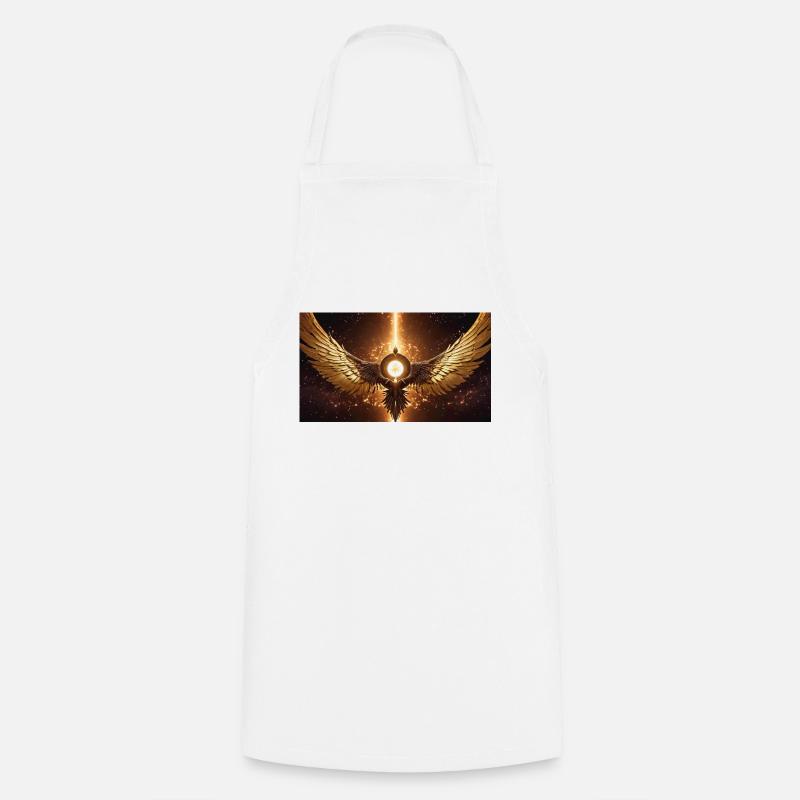 Golden Firebird - Cooking Apron - white