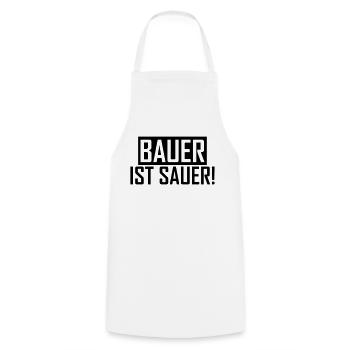 Bauer ist sauer Bauernprotest Landwirt Sprüche - Kochschürze - Weiß - Vorne - AI Model Male 185 dark (185cm)