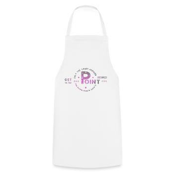 get to the point - Cooking Apron - white - Front - AI Model Male 185 dark (185cm)