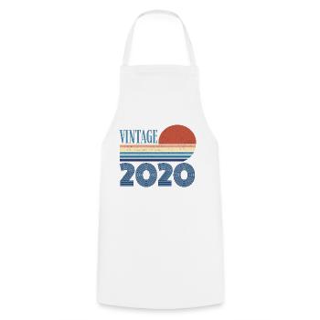 Jahrgang 2020 - Kochschürze - Weiß - Vorne - AI Model Male 185 dark (185cm)