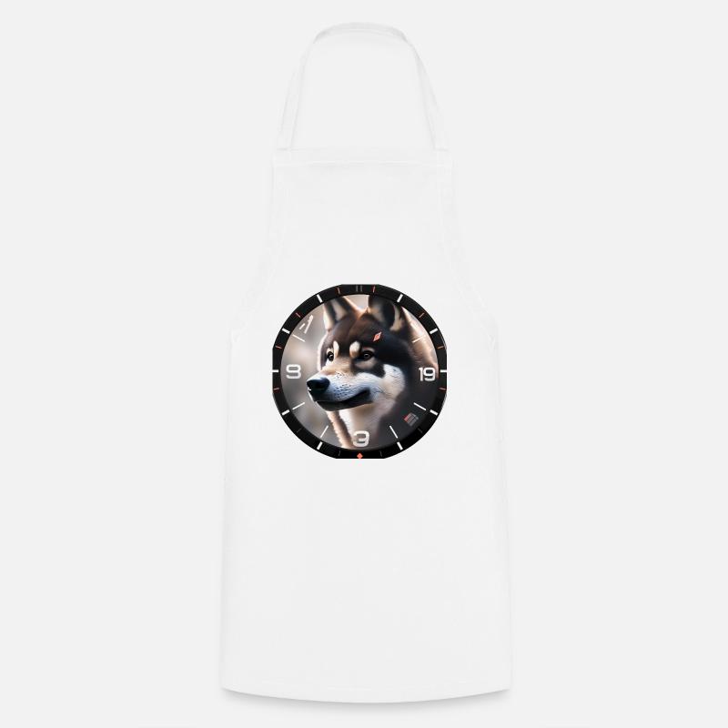 Distant Gaze - Cooking Apron - white