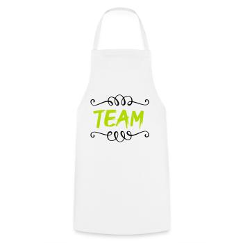 team - Cooking Apron - white - Front - AI Model Male 185 dark (185cm)