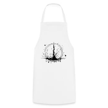 Ink Blood - Cooking Apron - white - Front - AI Model Male 185 dark (185cm)