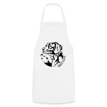 Bretagne Chien de chasse Chasseur Chiens de chasse Wilsigns - Tablier de cuisine - blanc - Devant - AI Model Male 185 dark (185cm)