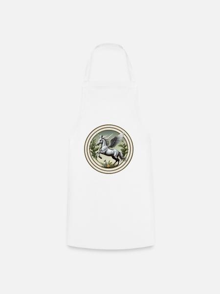 Flying horse - Kochschürze - Weiß