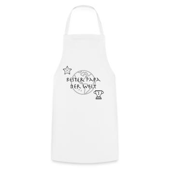 Best Dad in the World Gift Idea - Cooking Apron - white - Front - AI Model Male 185 dark (185cm)