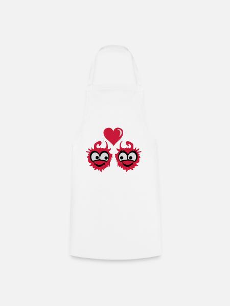 monster love - Kochschürze - Weiß