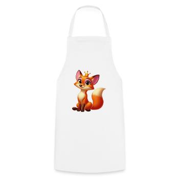 fox queen - Tablier de cuisine - blanc - Devant - AI Model Male 185 dark (185cm)