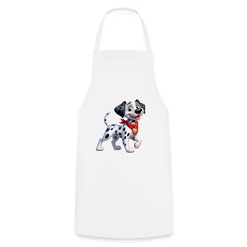 Dalmatian 2 - Cooking Apron - white - Front - AI Model Male 185 dark (185cm)