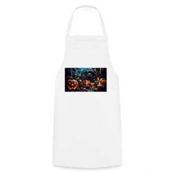 Spiders - Cooking Apron - white - Front - AI Model Male 185 dark (185cm)