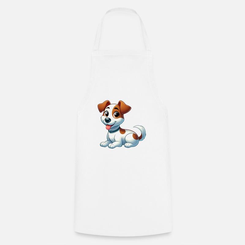 fox terrier 10 - Tablier de cuisine - blanc