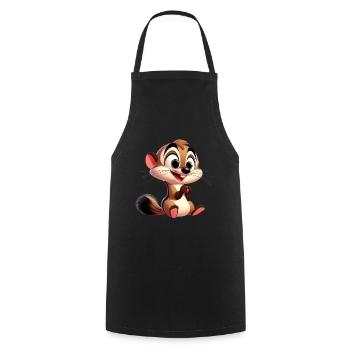 belette - Tablier de cuisine - noir - Devant - AI Model Male 185 dark (185cm)
