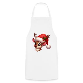 rudolph 9 - Tablier de cuisine - blanc - Devant - AI Model Male 185 dark (185cm)
