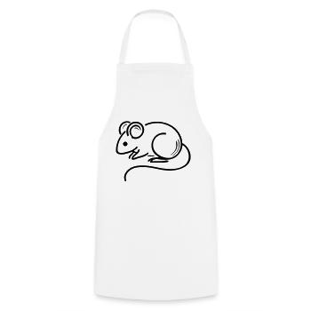 Mouse - Cooking Apron - white - Front - AI Model Male 185 dark (185cm)