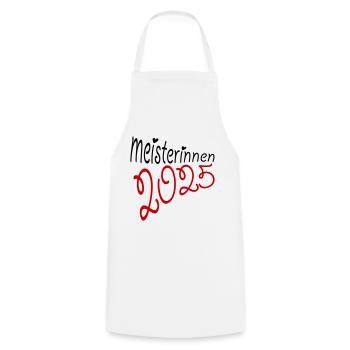 Meisterinnen 2025 - Kochschürze - Weiß - Vorne - AI Model Male 185 dark (185cm)