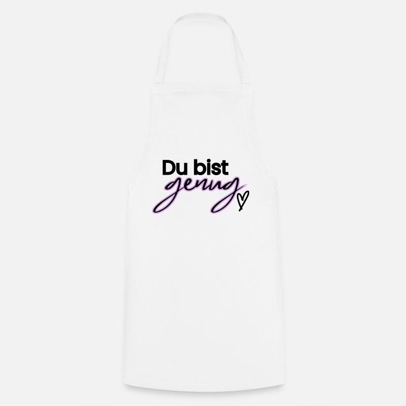 Du bist genug - Kochschürze - Weiß
