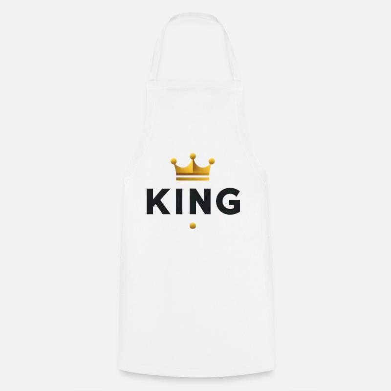 Tu es ton propre roi - Tablier de cuisine - blanc