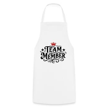 Team Member - Cooking Apron - white - Front - AI Model Male 185 dark (185cm)