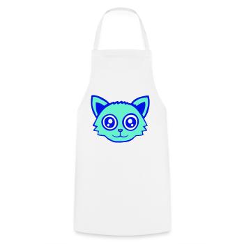 Cat Pet Animal Cute Little Kitten Friendly - Cooking Apron - white - Front - AI Model Male 185 dark (185cm)
