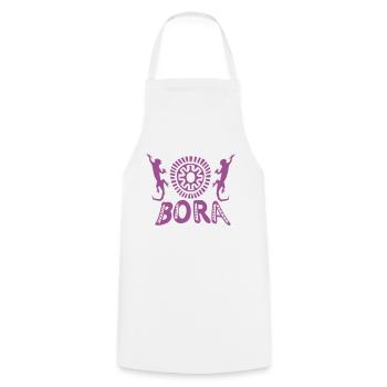 purple tattoo bora bora - Tablier de cuisine - blanc - Devant - AI Model Male 185 dark (185cm)
