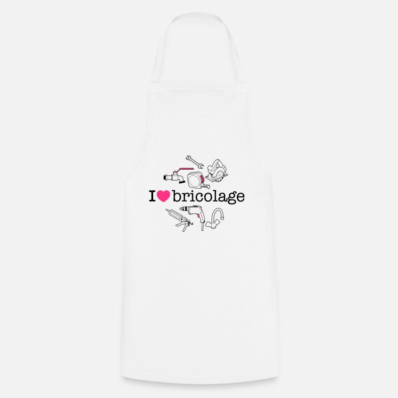 bricolage - Tablier de cuisine - blanc